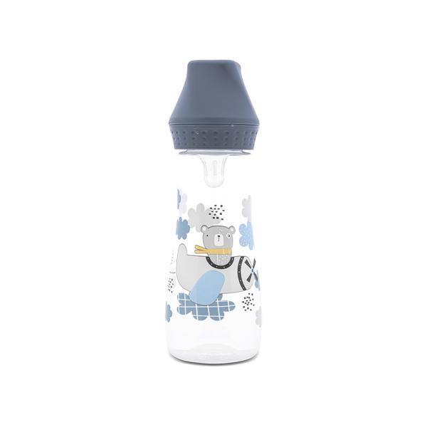 Biberon Lorelli 250ml cu tetină silicon 0+ luni