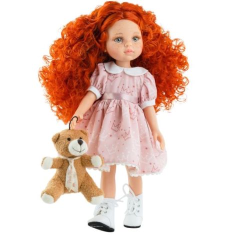 Papusa Marga Paola Reina cu ursulet 32cm