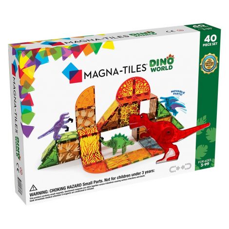 Magna Tiles Dino World - Set Educativ Magnetic