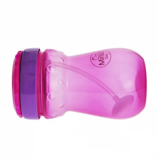 Cana anticurgere Minut Baby cu pai mobil - Roz - imagine 3