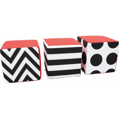 Set 3 Cuburi Senzoriale Contrast Moje Bambino