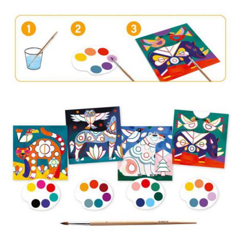 Djeco Atelier Pictură Animale - Creativitate Curată - imagine 3