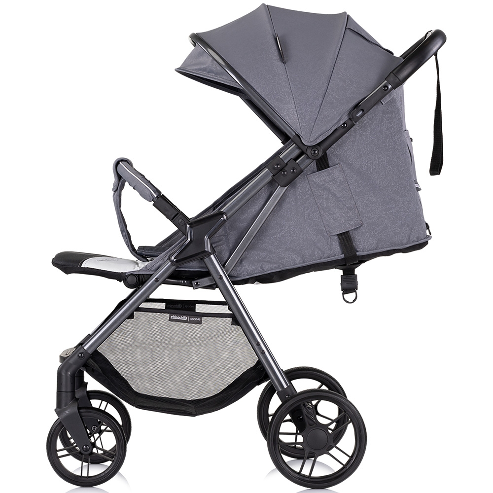 Carucior Chipolino Sparkle cu suspensii si pliere - imagine 2