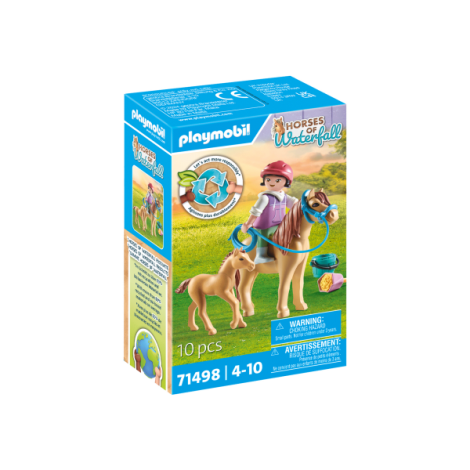 Playmobil Copil cu Ponei și Mânz Horseland