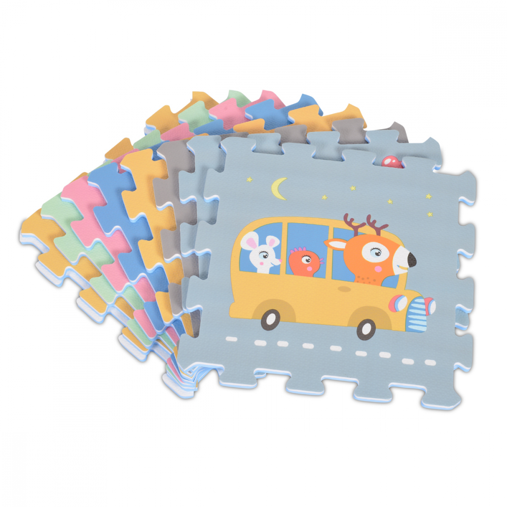 Covoras Puzzle Moni 9 Piese, Decorativ