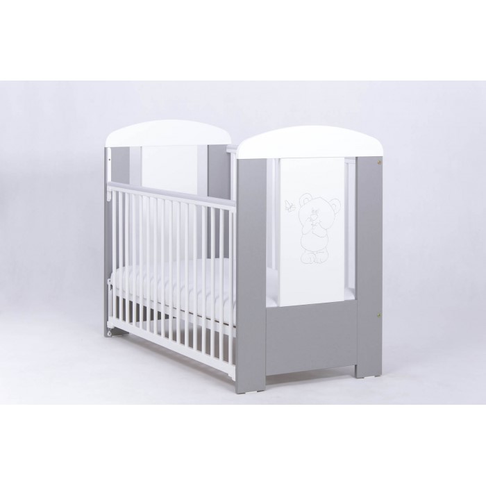 Patut Culisant Drewex Bear Silver cu Saltea - imagine 3