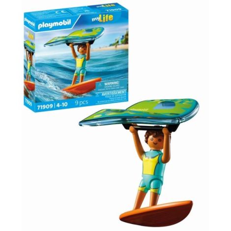 Playmobil Surfing cu Zmeu | Aventura la Plajă