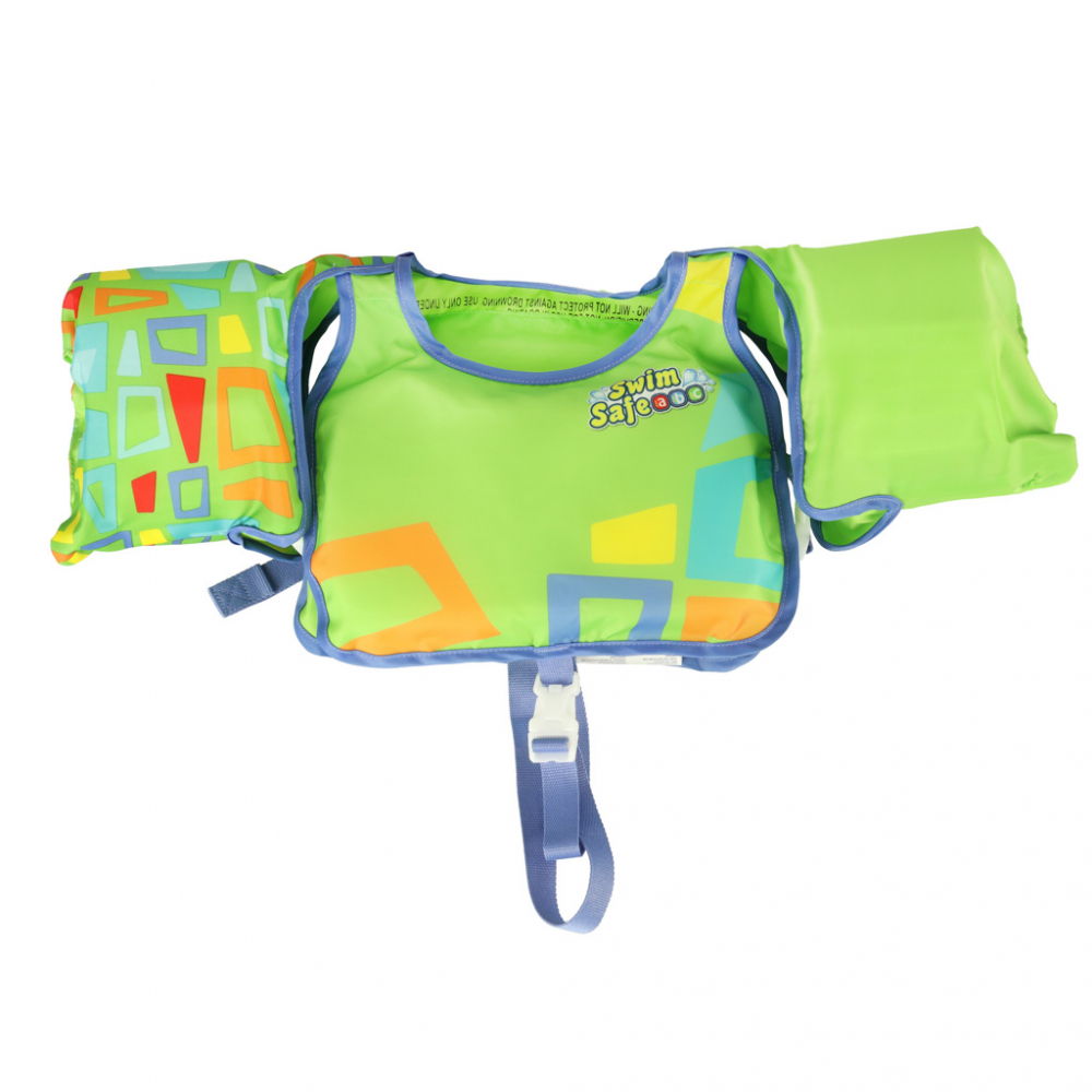 Vesta Inot Copii cu Maneci Green, Bestway - imagine 7
