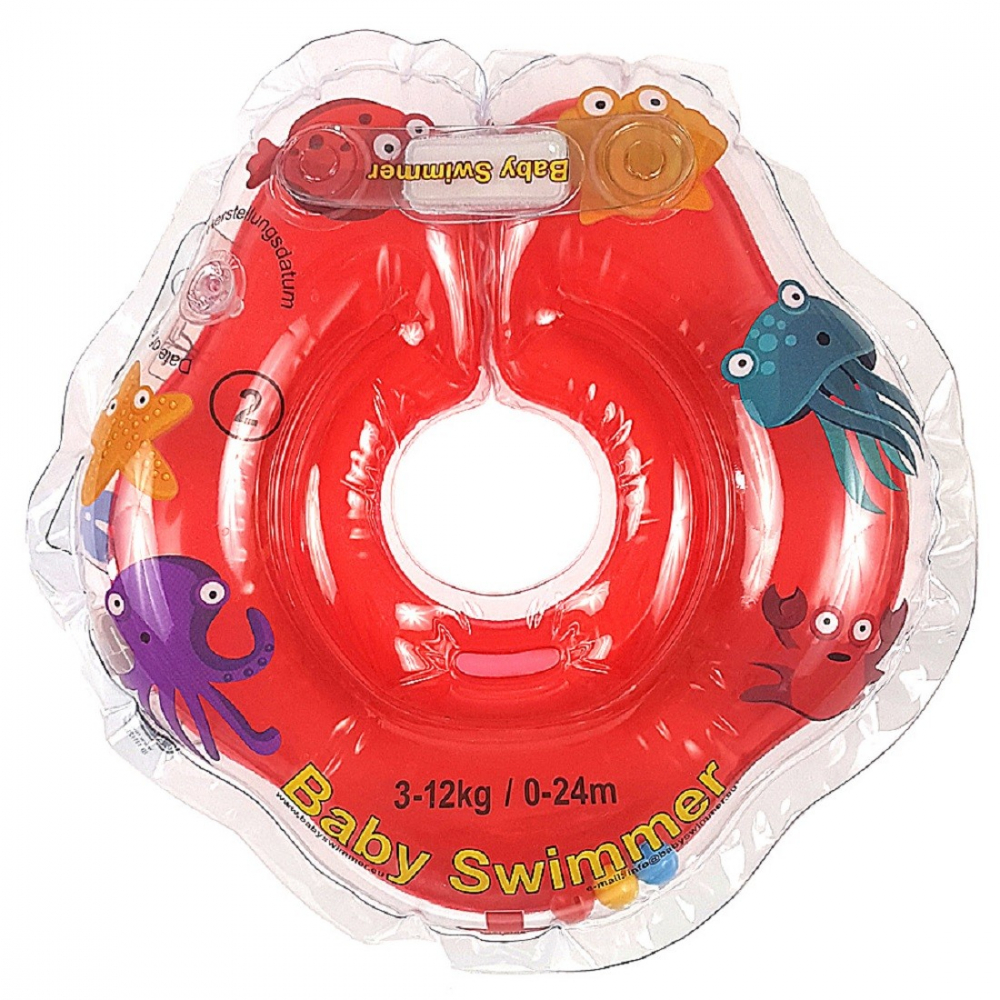 Colac gat Babyswimmer Rosu 0-24 luni