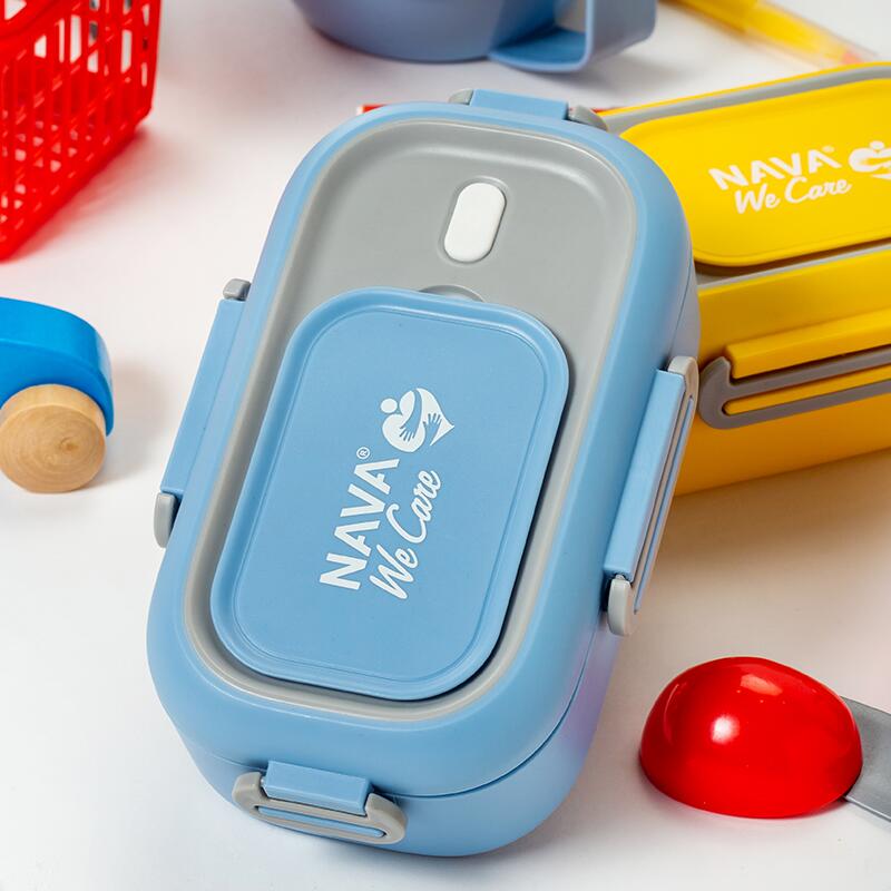 Lunchbox Nava We Care 800ml Albastru - imagine 3