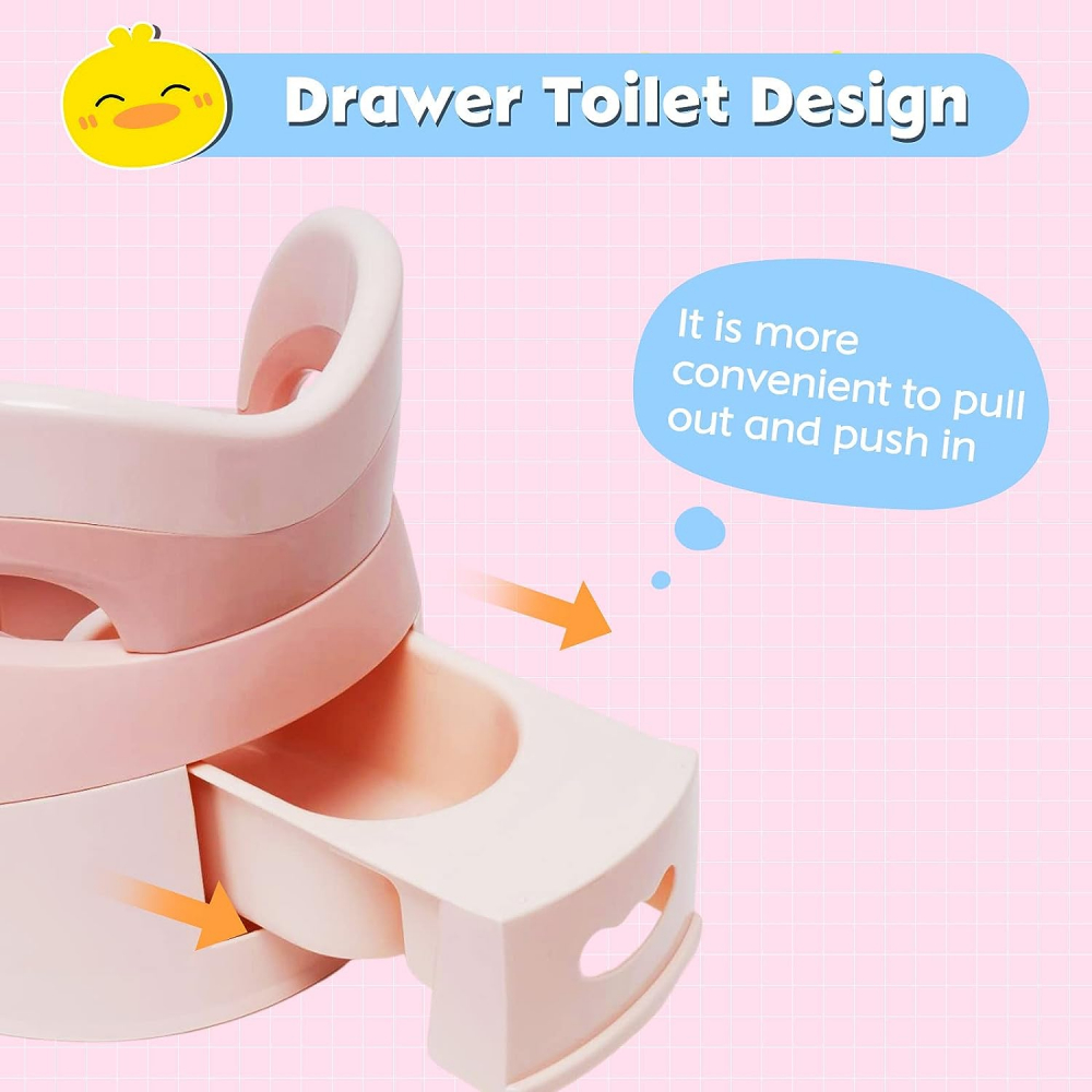 Olita Little Mom Duck Pink Ergonomica cu Spatar - imagine 7