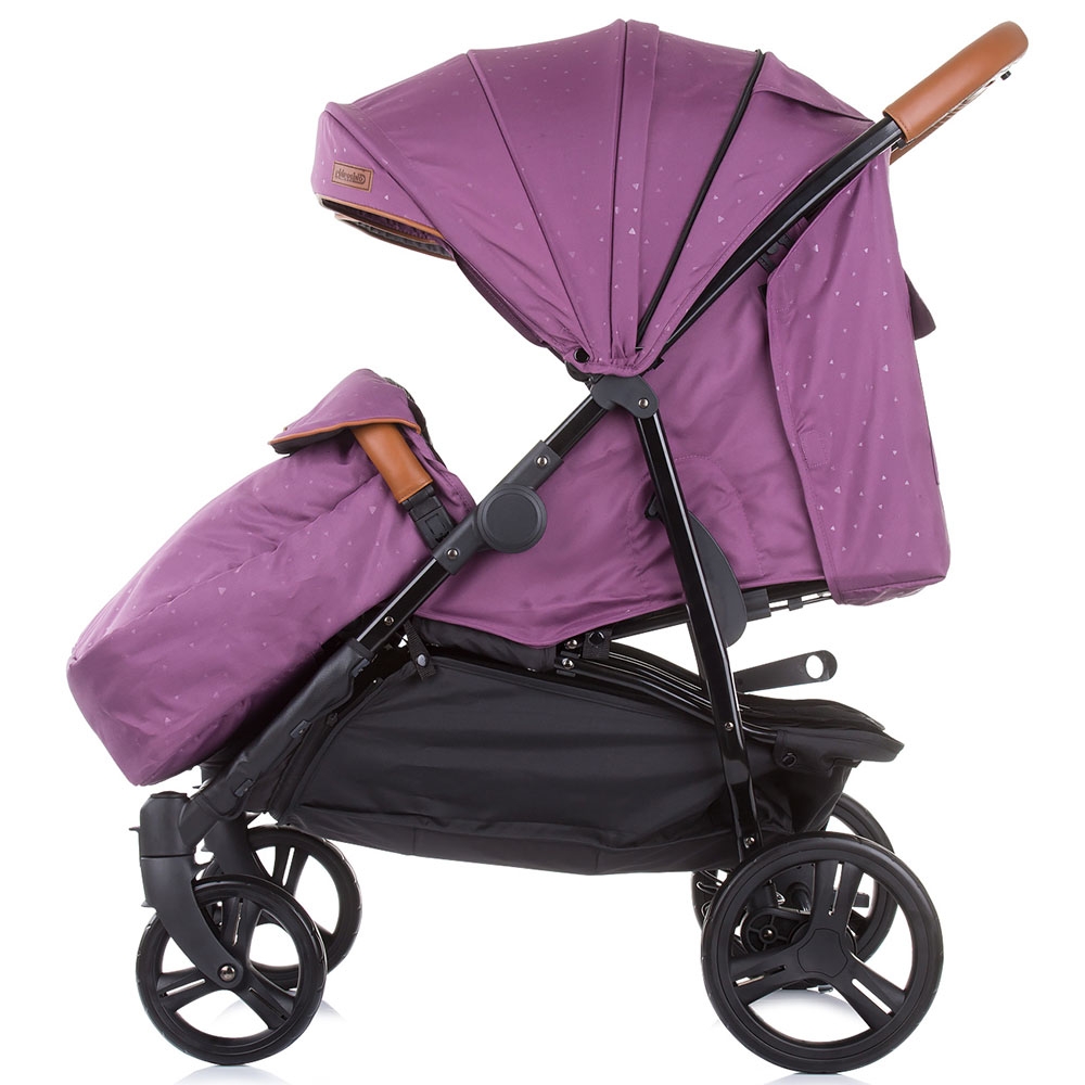 Carucior Gemeni Chipolino Passo Doble Lilac - imagine 4