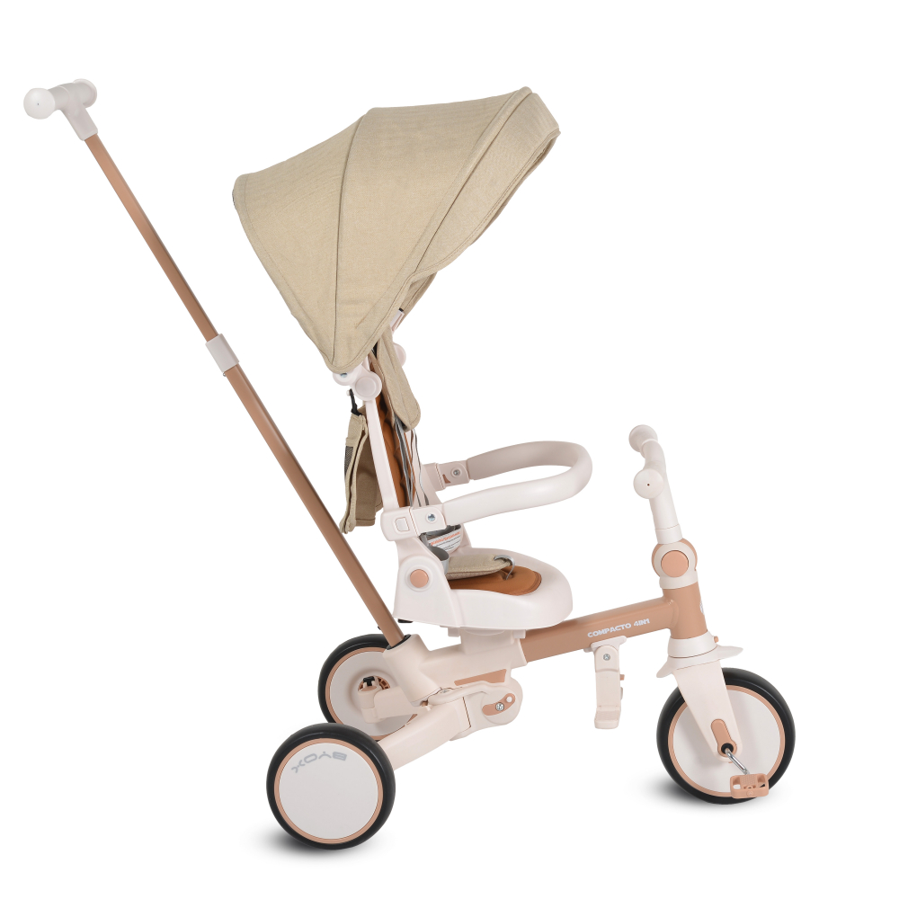 Tricicleta Byox Compacto 4in1 Beige - imagine 4
