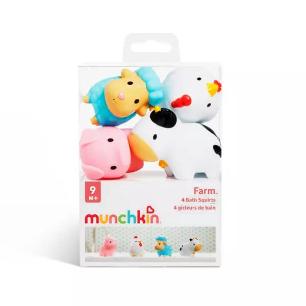 Set 4 jucării de baie Munchkin Farm, 10L+ - imagine 2