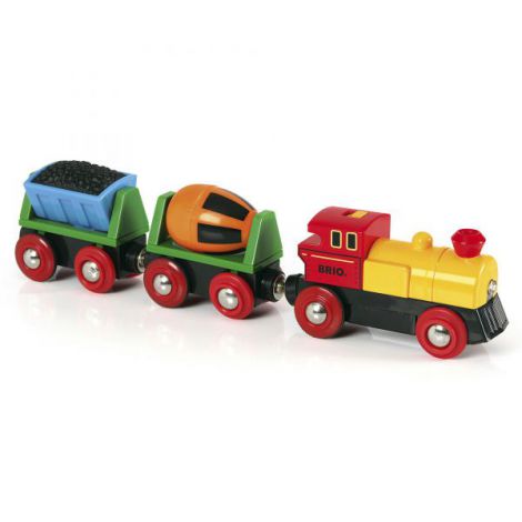 Tren cu Baterii BRIO 33319, cu Vagon Cărbune - imagine 3