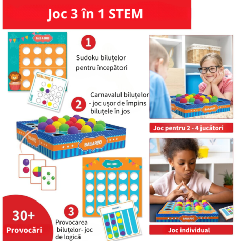 Chalk and Chuckles Joc Logica 3-in-1 Carnavalul Bilutelor - imagine 3