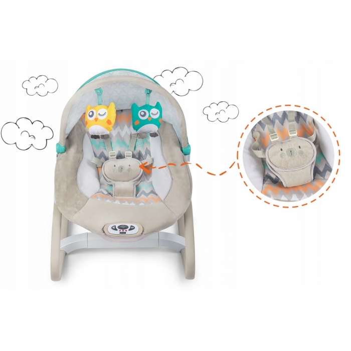 Balansoar Ricokids cu vibrații și muzică gri - imagine 5