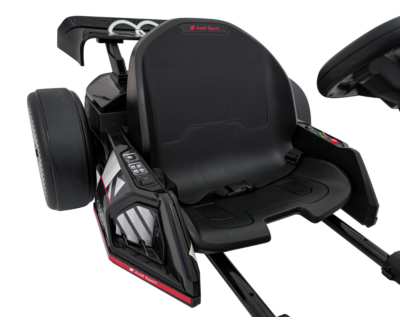 Audi Drift 24V Kart Electric Copii 300W Negru - imagine 6