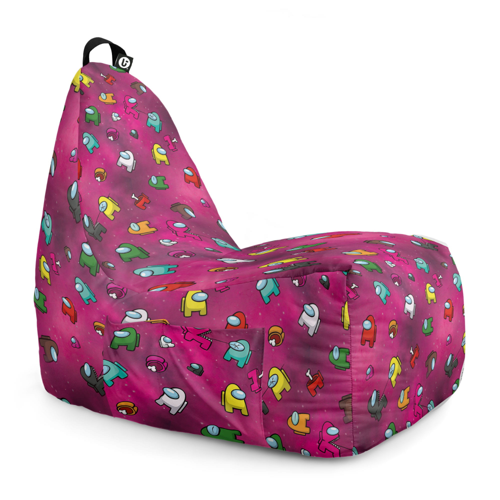Fotoliu Puf Bean Bag Chill XL Magenta | Updeco - imagine 6