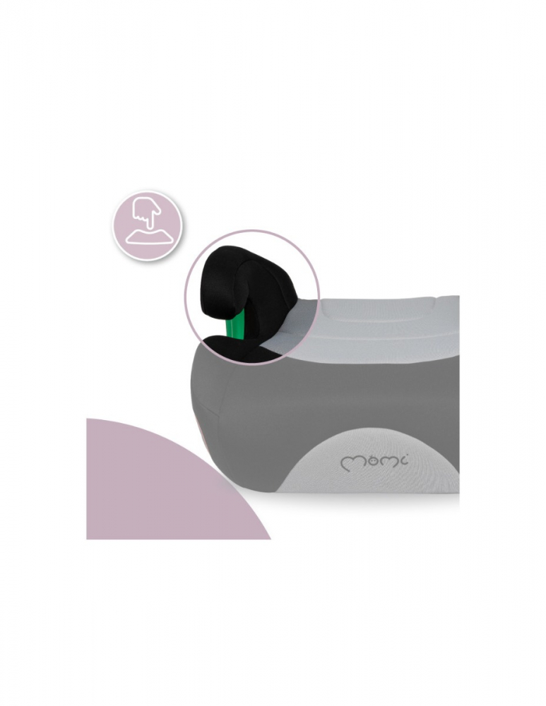 Înăltător Auto Momi Venko Grey cu ISOFIX i-Size - imagine 4