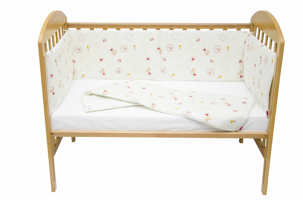 Set protecții patut KidsDecor Bumbac 50x100 cm - imagine 4