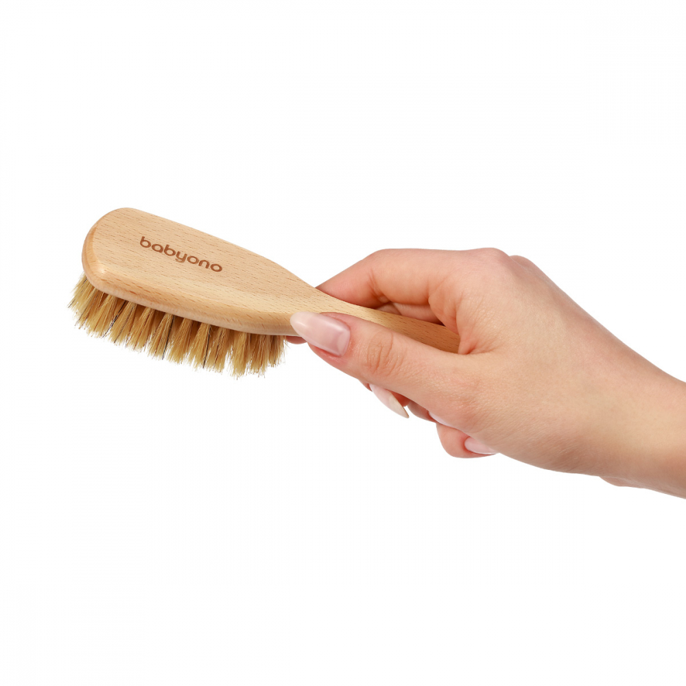 Perie Bebelusi Babyono din Lemn cu Peri Naturali - imagine 7