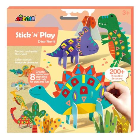 Stick N Play Dinozauri Avenir - Joc 3D Creativ