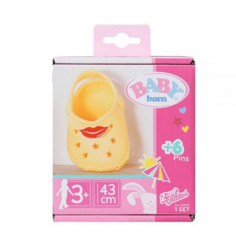 Papucei cu insigne Baby Born 43 cm - Modele Colorate
