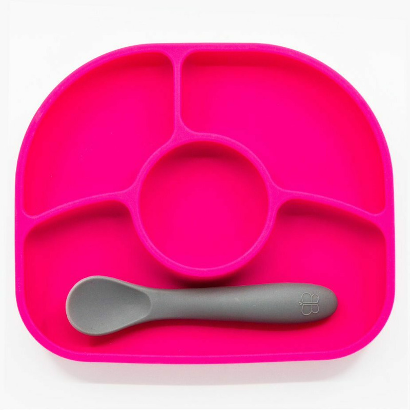 Set masa Bbluv Yumi Pink, cu ventuza - imagine 3