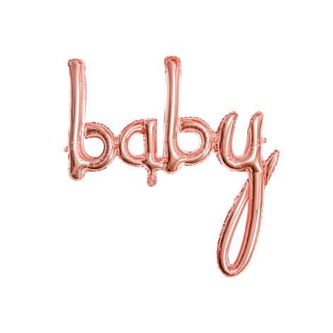 Balon Baby Rose Gold pentru Petreceri Party Deco