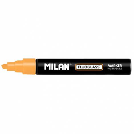 Marker Sticlă Milan Fluoglass Portocaliu