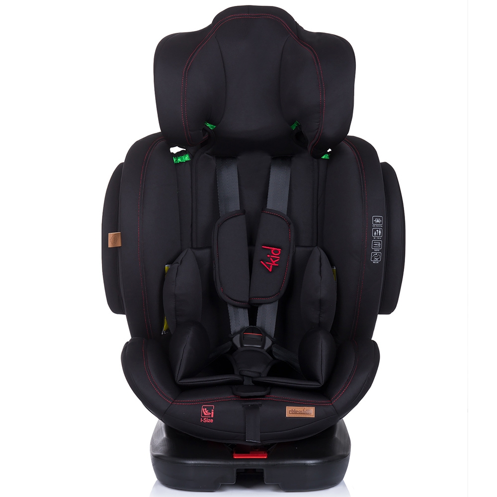 Scaun Auto Chipolino 4Kid 0-36 kg, Isofix, I-Size Raven - imagine 2