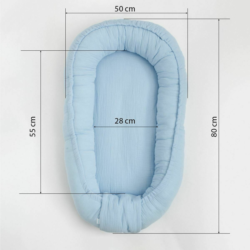 Cosulet Bebelus New Baby Muselina, 80x50 cm - imagine 5
