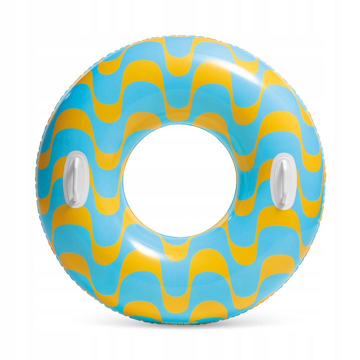 Colac Gonflabil Intex Zig Zag, 119 cm, cu Manere