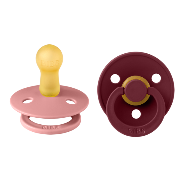 Set 2 Suzete BIBS Latex, 6 Luni+, Roz și Violet - imagine 4