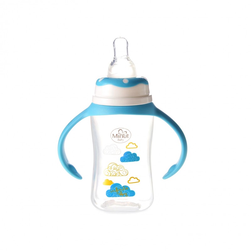 Biberon Minut Baby 125 ml, 0+, Bleu