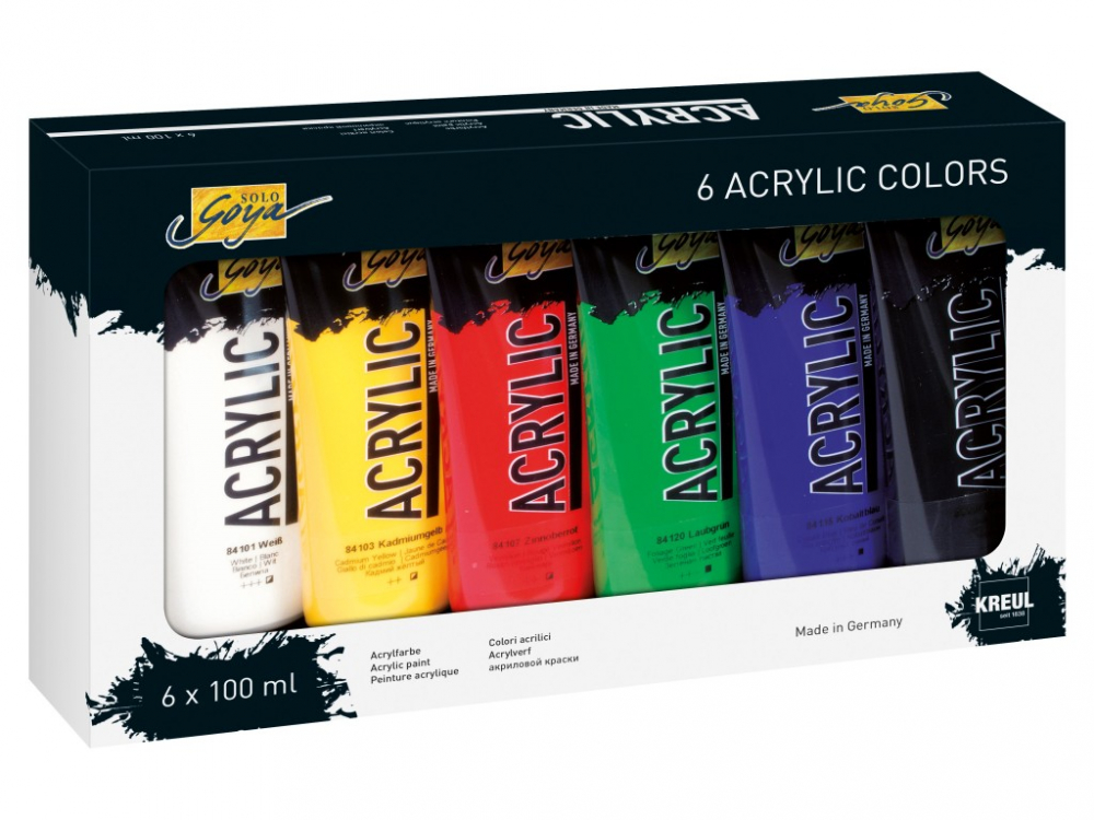 Set Vopsea Acrilica Solo Goya Kreul 6x100ml