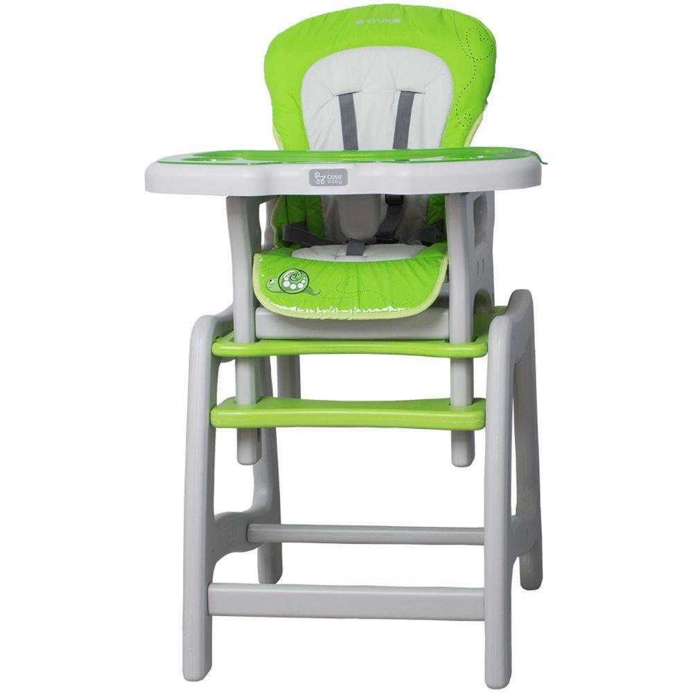 Scaun de masă Coto Baby Stars Slimak Green, reglabil - imagine 3