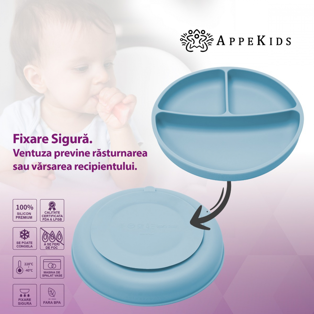 Set Diversificare AppeKids Classic Aqua Blue 5 Piese - imagine 3