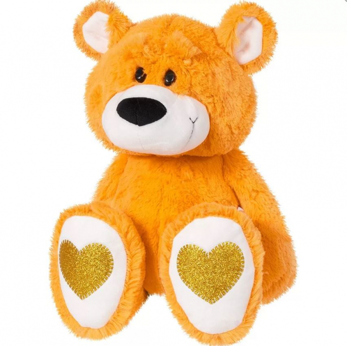 Ursulet Plus Andry Portocaliu 45cm Stip