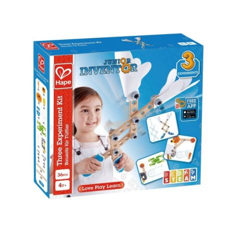 Hape Set 3 Experimente Educaționale din Lemn