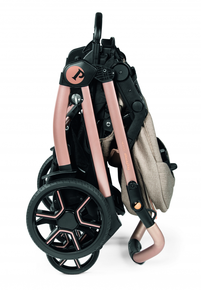 Carucior 3 in 1 Peg Perego Book Lounge Bej Roz - imagine 2