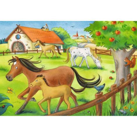 Puzzle Căluți Ravensburger 2x12 piese Premium - imagine 3