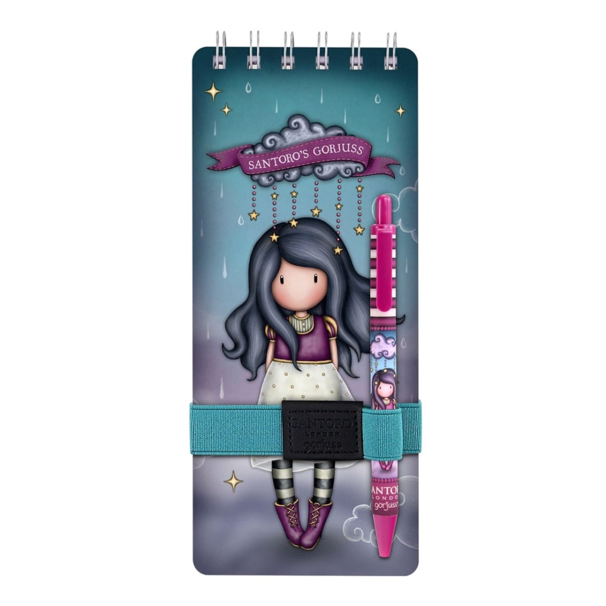 Set carnetel cu pix Gorjuss Little Storm Cloud, 150 file