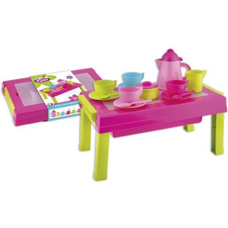 Set cafea Androni cu masuta, jucarie bucatarie - imagine 3