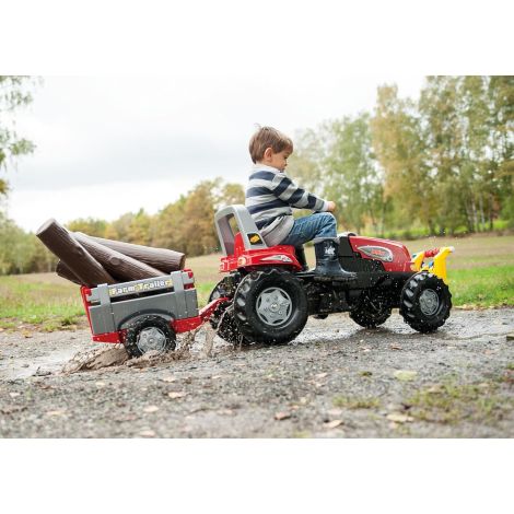 Tractor Rolly Junior cu Remorca Rolly Toys - imagine 5