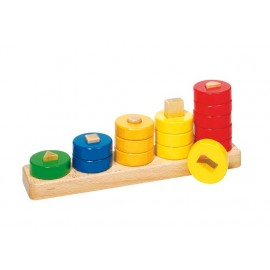 Sortator Geometrii Goki - Joc Educativ Lemn - imagine 2
