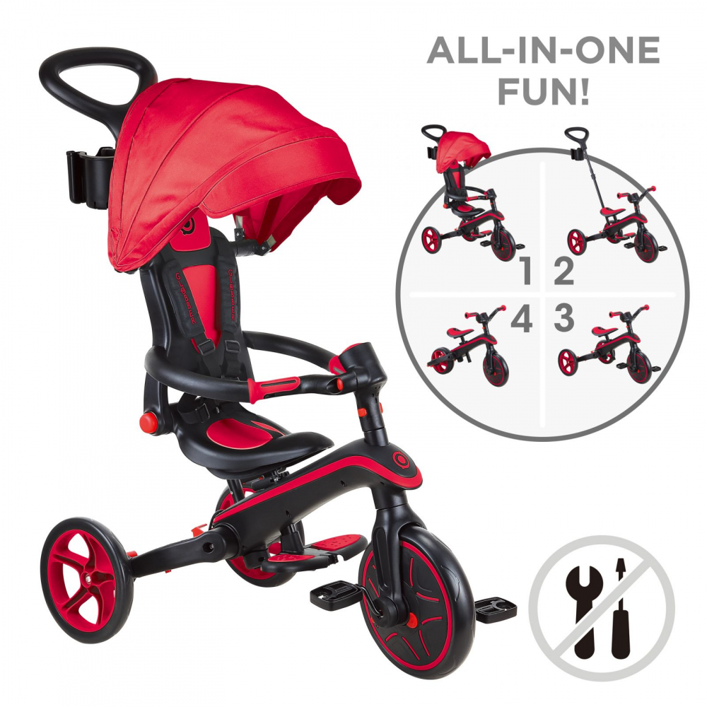Tricicleta Globber Explorer 4 in 1, Pliabila