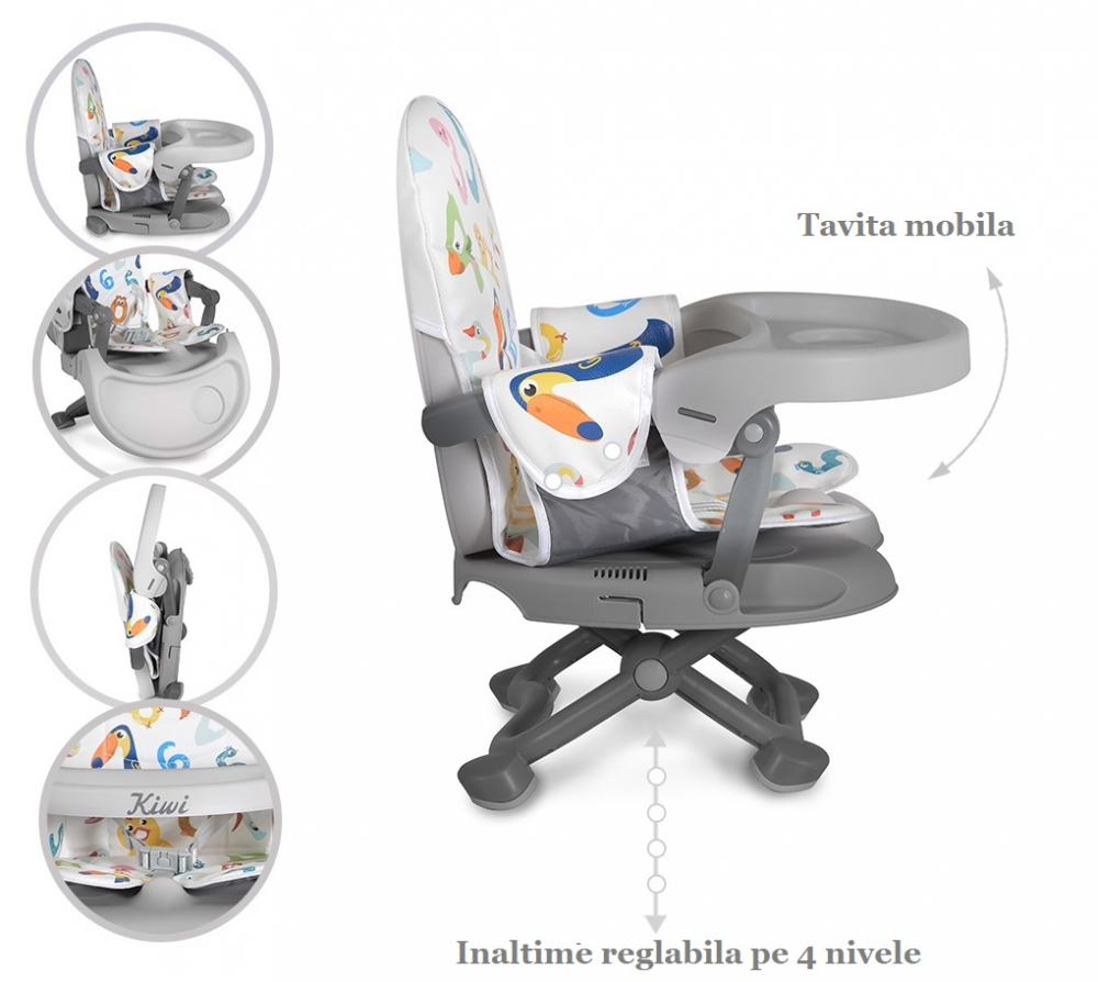 Înălțător masă Cangaroo Kiwi 123, pliere compactă - imagine 9