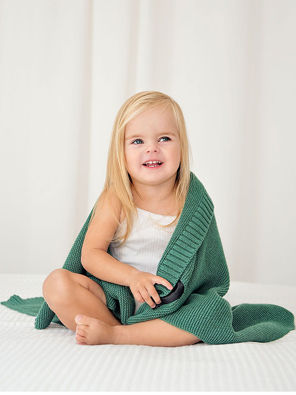 Paturica Lullalove Bamboo-Bumbac Verde - imagine 2